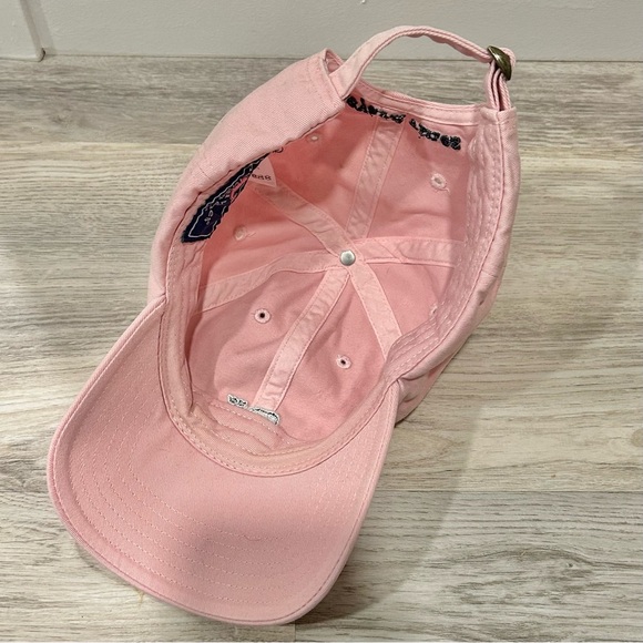 Vineyard Vines Pink Baseball Hat Cap Strap Back Blue Whale Cotton One Size - Picture 6 of 8